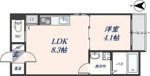 ルミエール若江岩田の物件間取画像